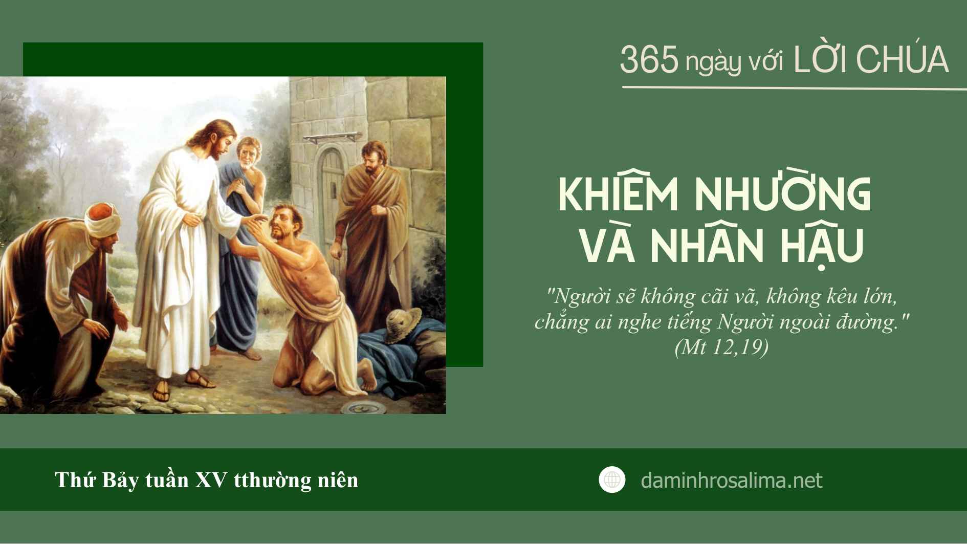 Thứ Bảy tuần XV thường niên